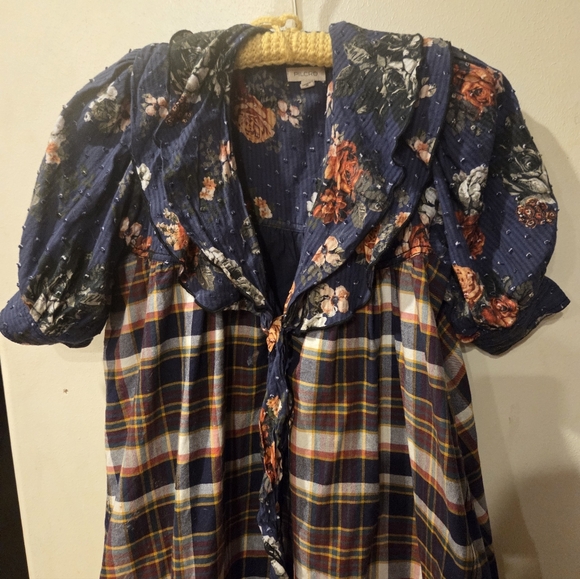 Pilcro Short-Sleeve Bow-Front Tunic Mini Dress - Picture 6 of 7